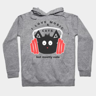 Music & cats Hoodie